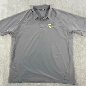 Marquette‎ Golden Eagles Mens XL Gray Performance Cutter Buck Golf Polo Shirt